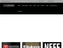 Tablet Screenshot of luksbrands.com